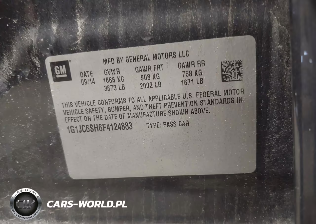 2015 Chevrolet Sonic Lt Auto VIN:1G1JC6SH6F4124883 - 9