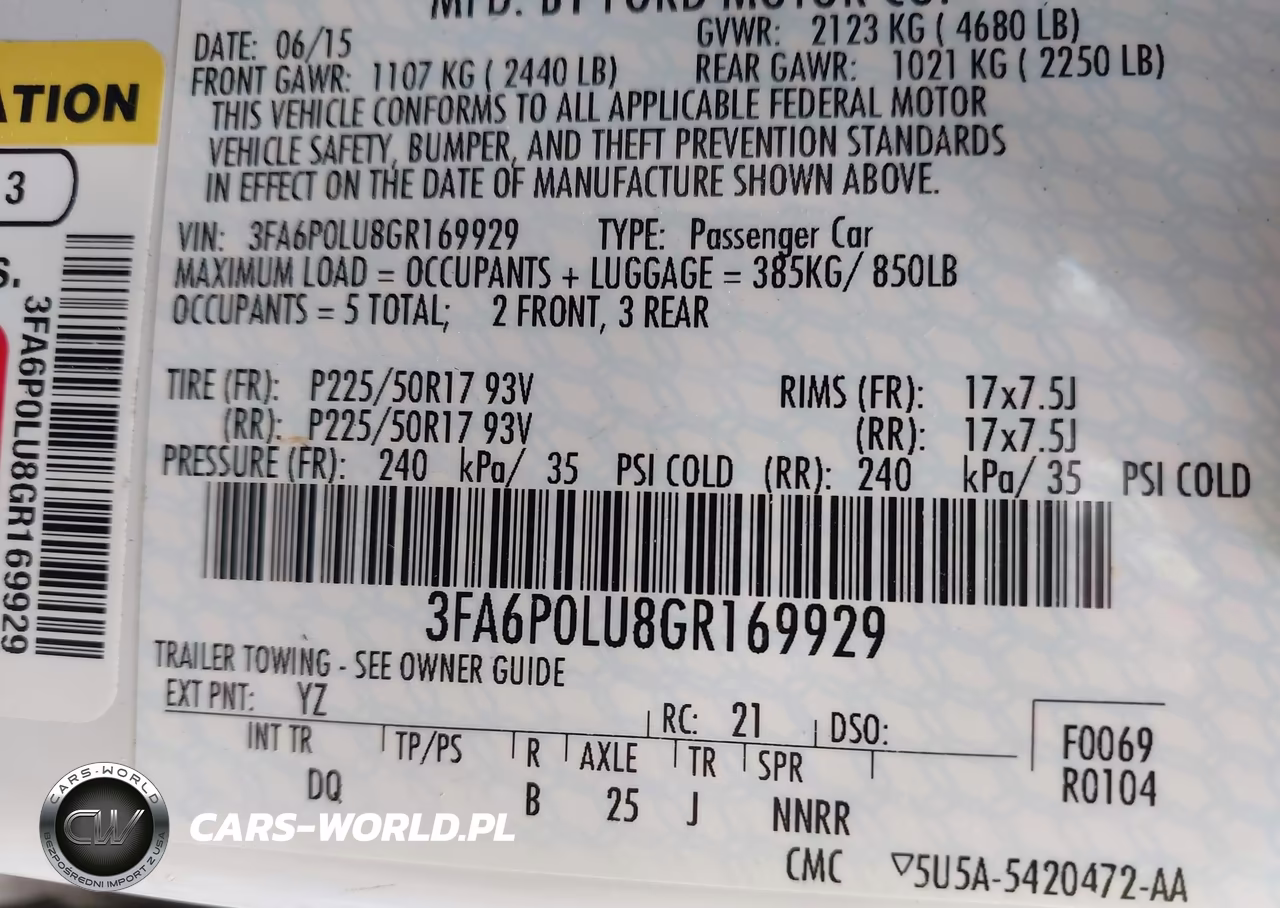 2016 Ford Fusion Hybrid Se VIN:3FA6P0LU8GR169929 - 9
