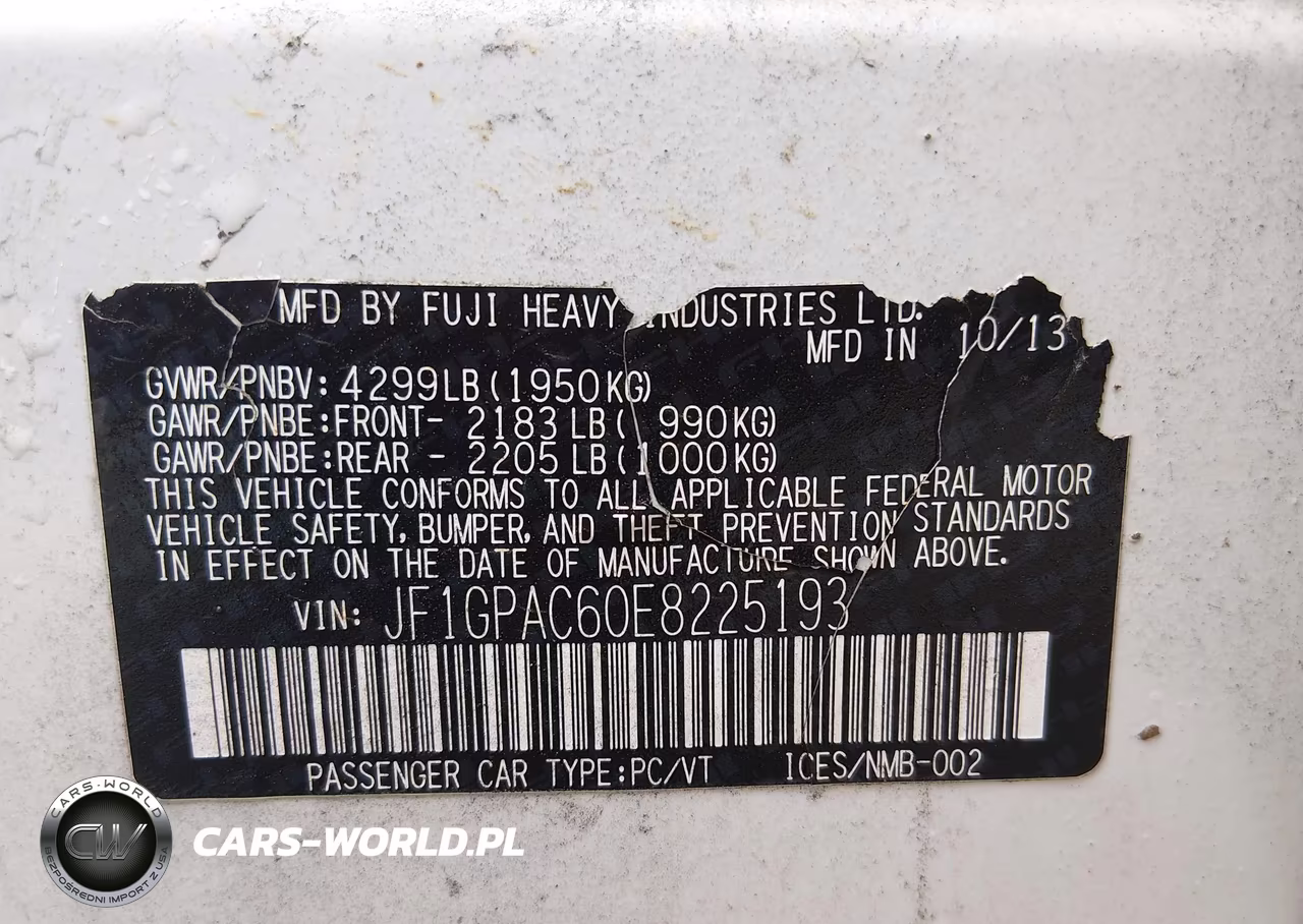 2014 Subaru Impreza 2.0I Premium VIN:JF1GPAC60E8225193 - 9