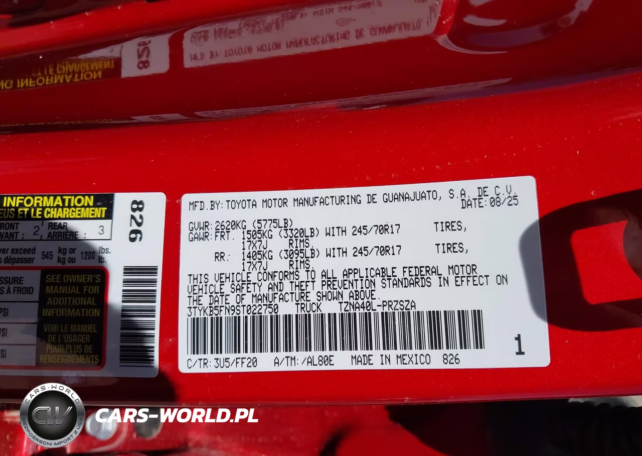 2025 Toyota Tacoma Sr5 VIN:3TYKB5FN9ST022750 - 9