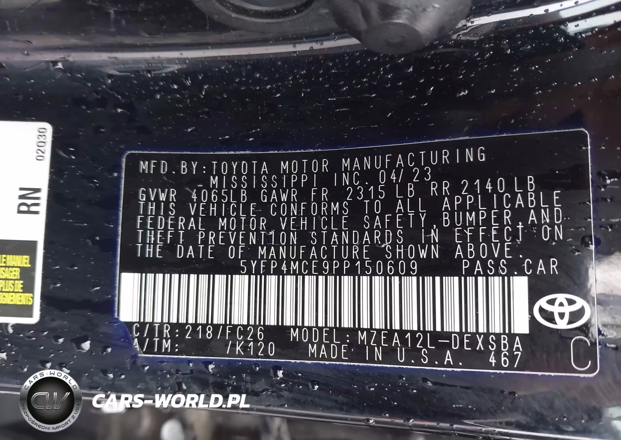 2023 Toyota Corolla Se VIN:5YFP4MCE9PP150609 - 9