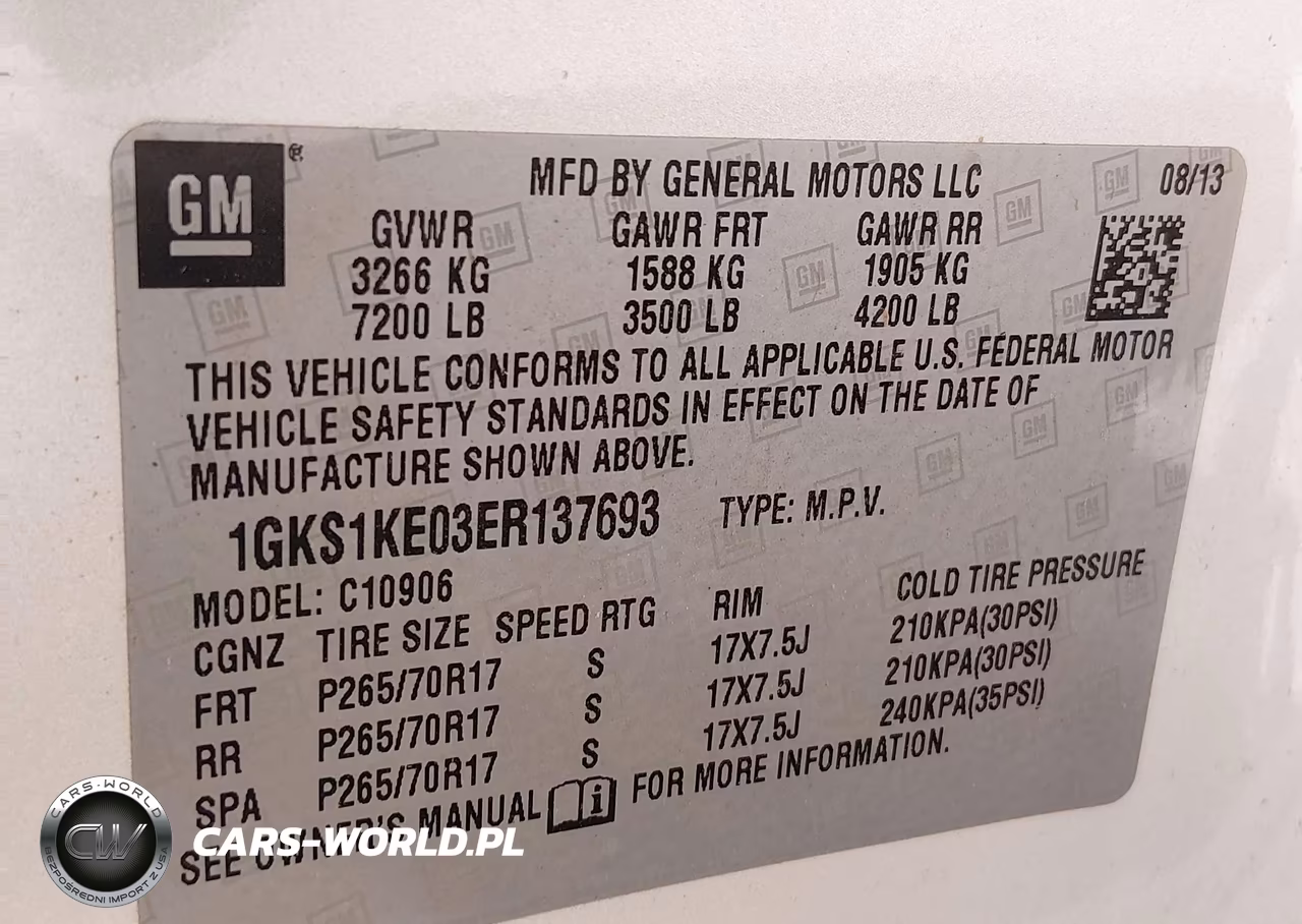 2014 GMC Yukon Xl 1500 Slt VIN:1GKS1KE03ER137693 - 9