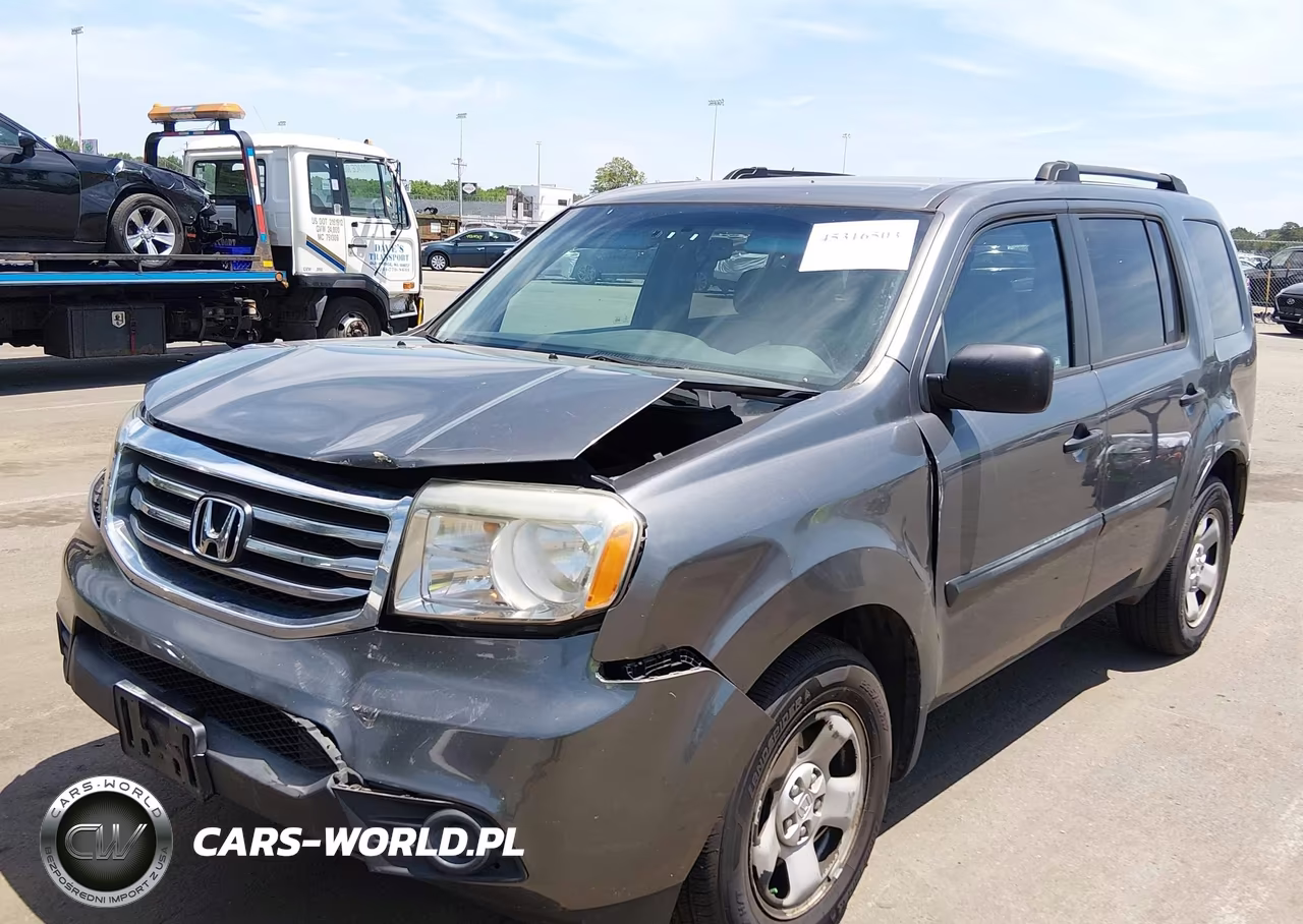 2012 Honda Pilot Lx VIN:5FNYF4H22CB085900 - 2