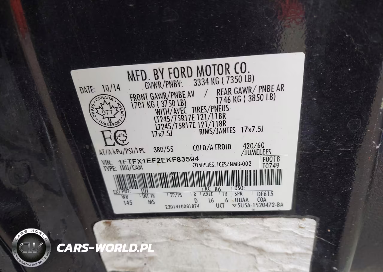 2014 Ford F-150 Xlt VIN:1FTFX1EF2EKF83594 - 9
