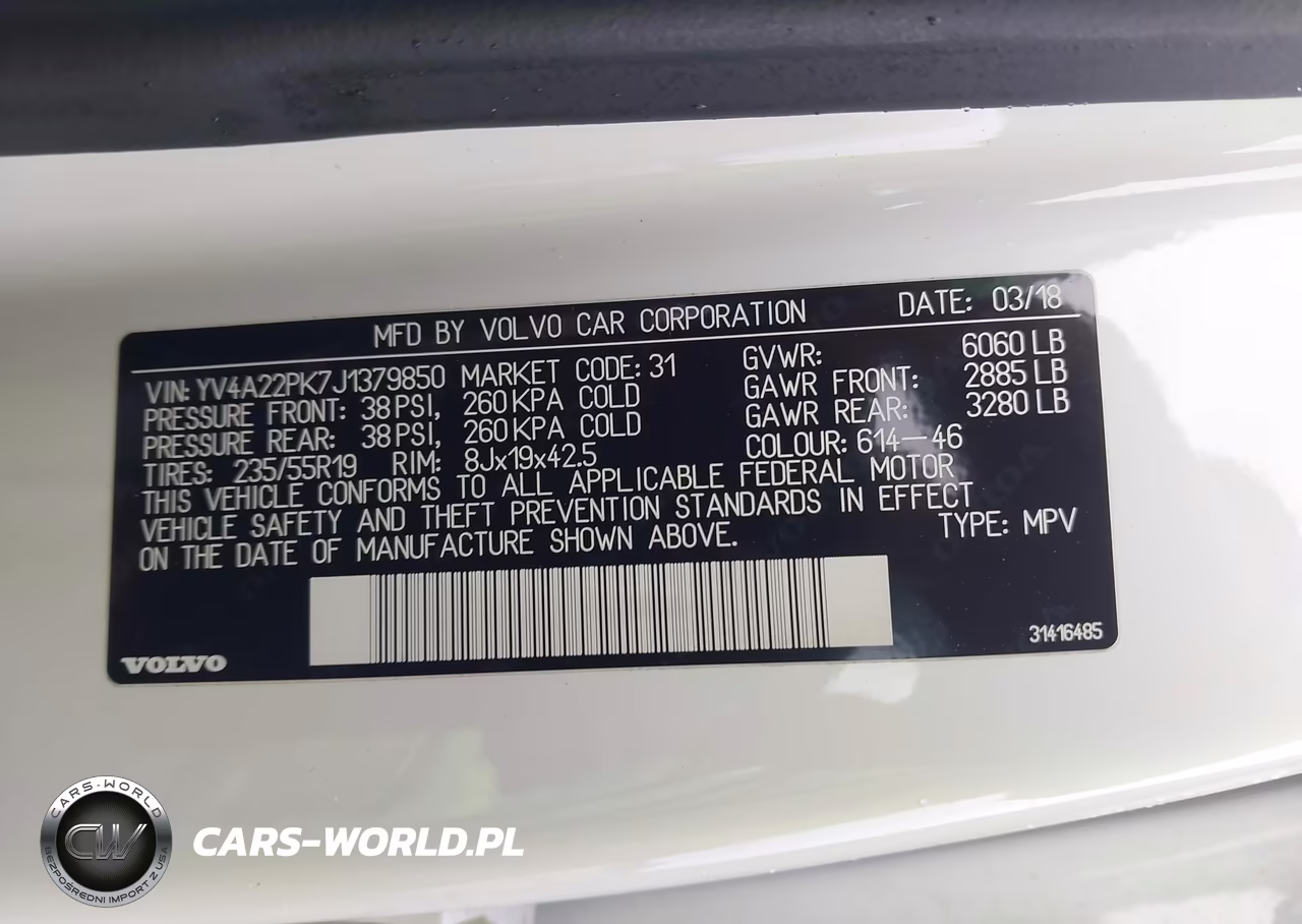 2018 Volvo Xc90 T6 Momentum VIN:YV4A22PK7J1379850 - 9