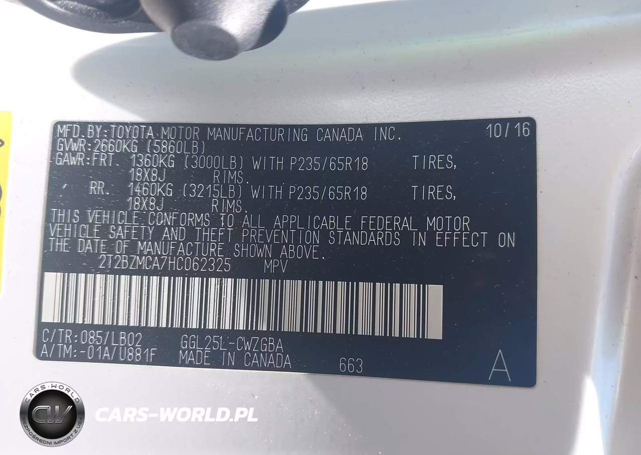 2017 Lexus Rx 350 VIN:2T2BZMCA7HC062325 - 9