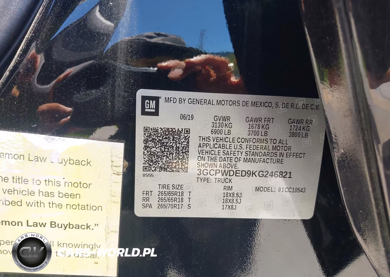 2019 Chevrolet Silverado 1500 Rst VIN:3GCPWDED9KG246821 - 9