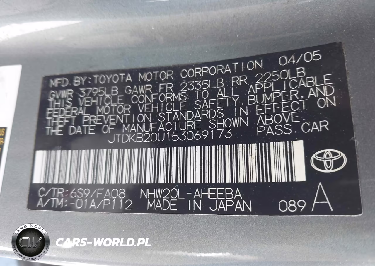 2005 Toyota Prius VIN:JTDKB20U153069173 - 9