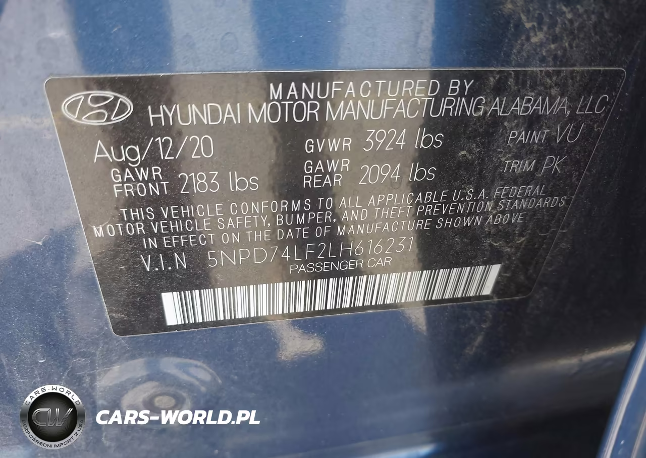 2020 Hyundai Elantra Se VIN:5NPD74LF2LH616231 - 9