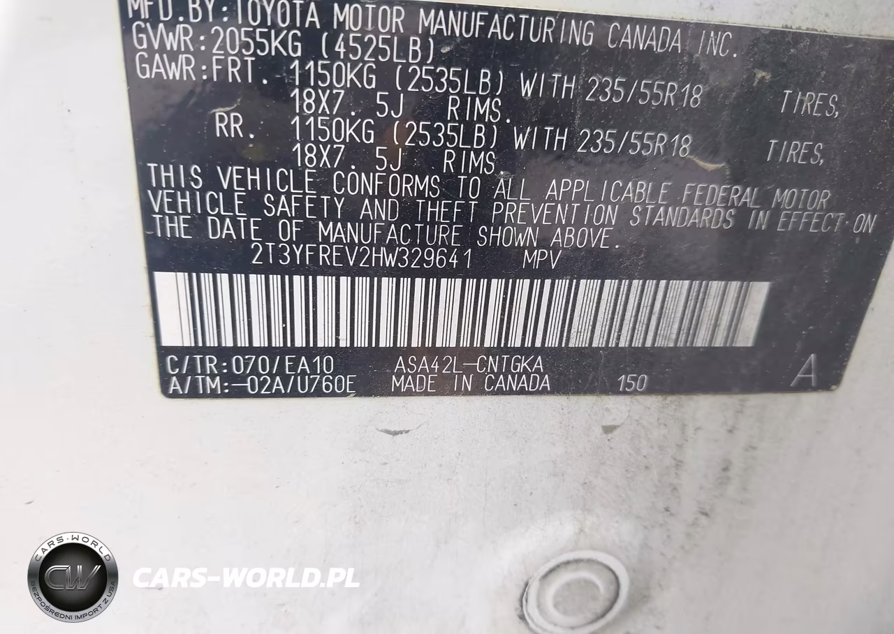 2017 Toyota Rav4 Limited VIN:2T3YFREV2HW329641 - 9