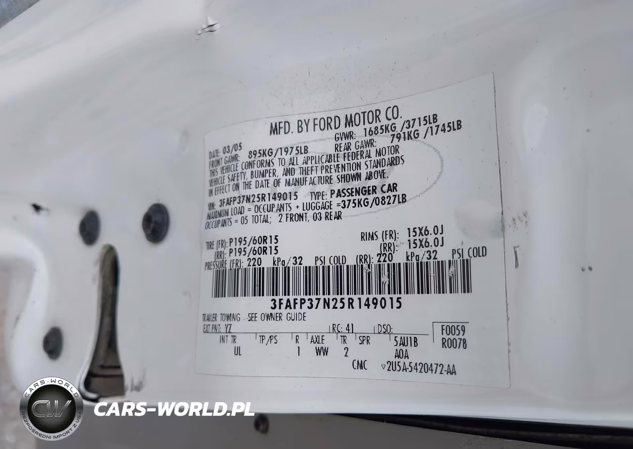 2005 Ford Focus Zx5 VIN:3FAFP37N25R149015 - 9