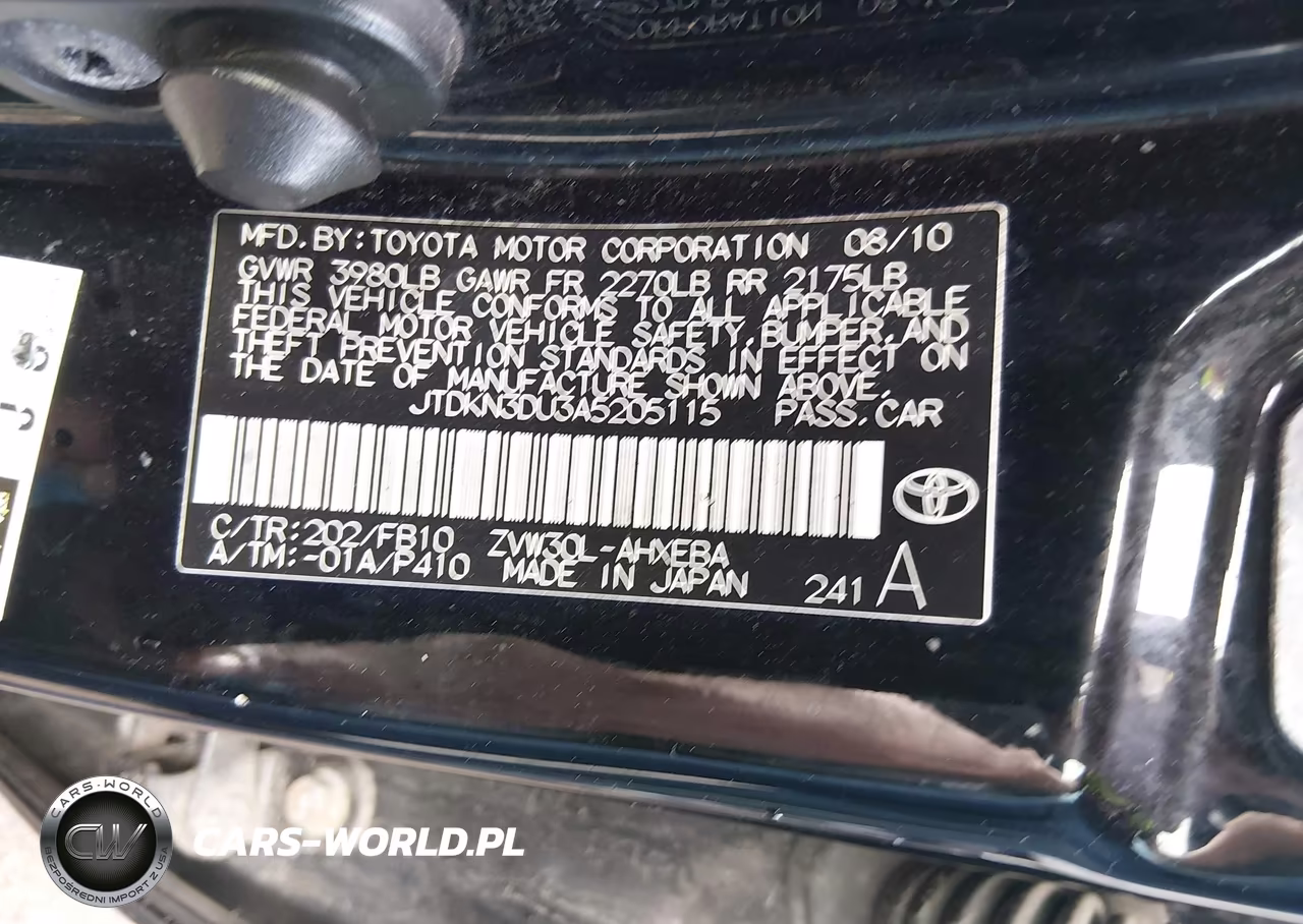 2010 Toyota Prius Ii VIN:JTDKN3DU3A5205115 - 9