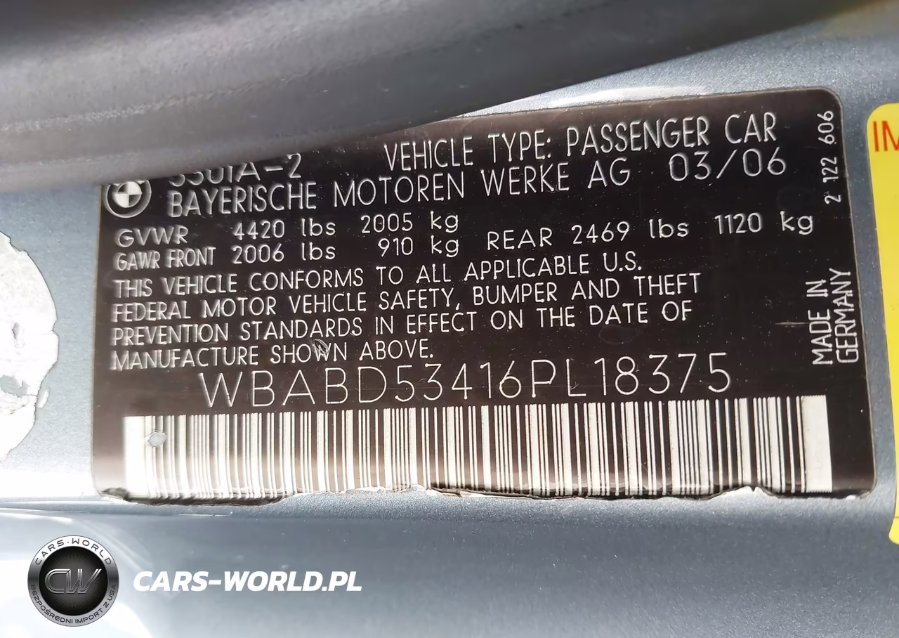 2006 BMW 330Ci VIN:WBABD53416PL18375 - 9