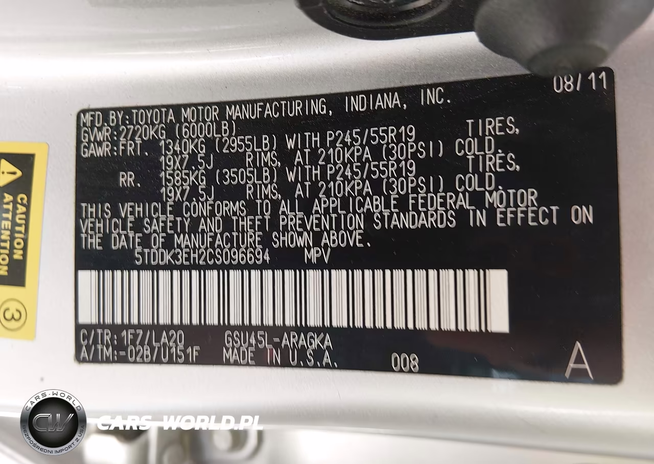 2012 Toyota Highlander Limited V6 VIN:5TDDK3EH2CS096694 - 9