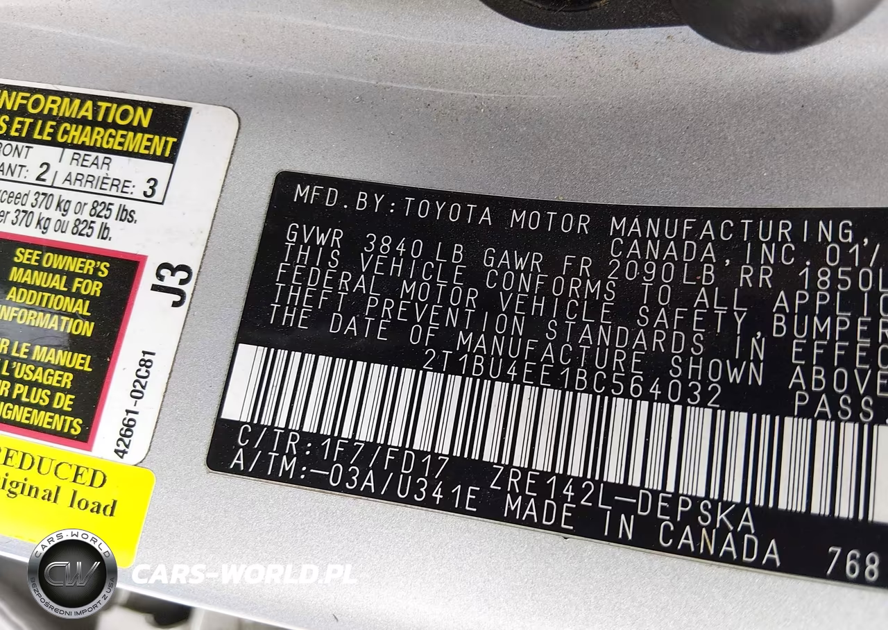2011 Toyota Corolla S VIN:2T1BU4EE1BC564032 - 9