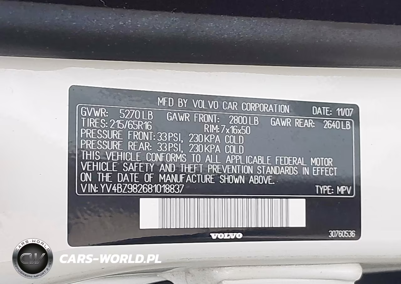 2008 Volvo Xc70 3.2 VIN:YV4BZ982681018837 - 9
