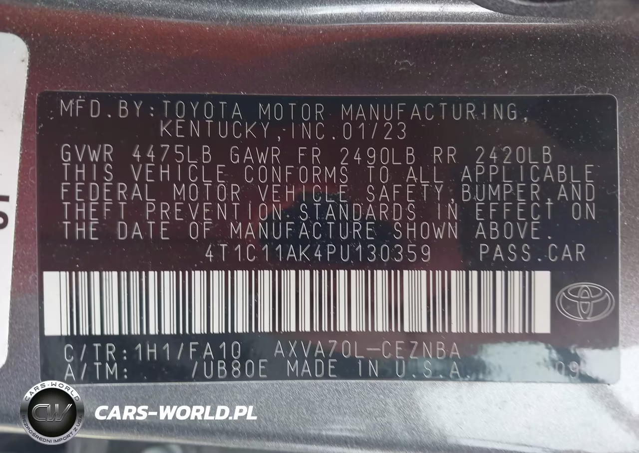 2023 Toyota Camry Le VIN:4T1C11AK4PU130359 - 9