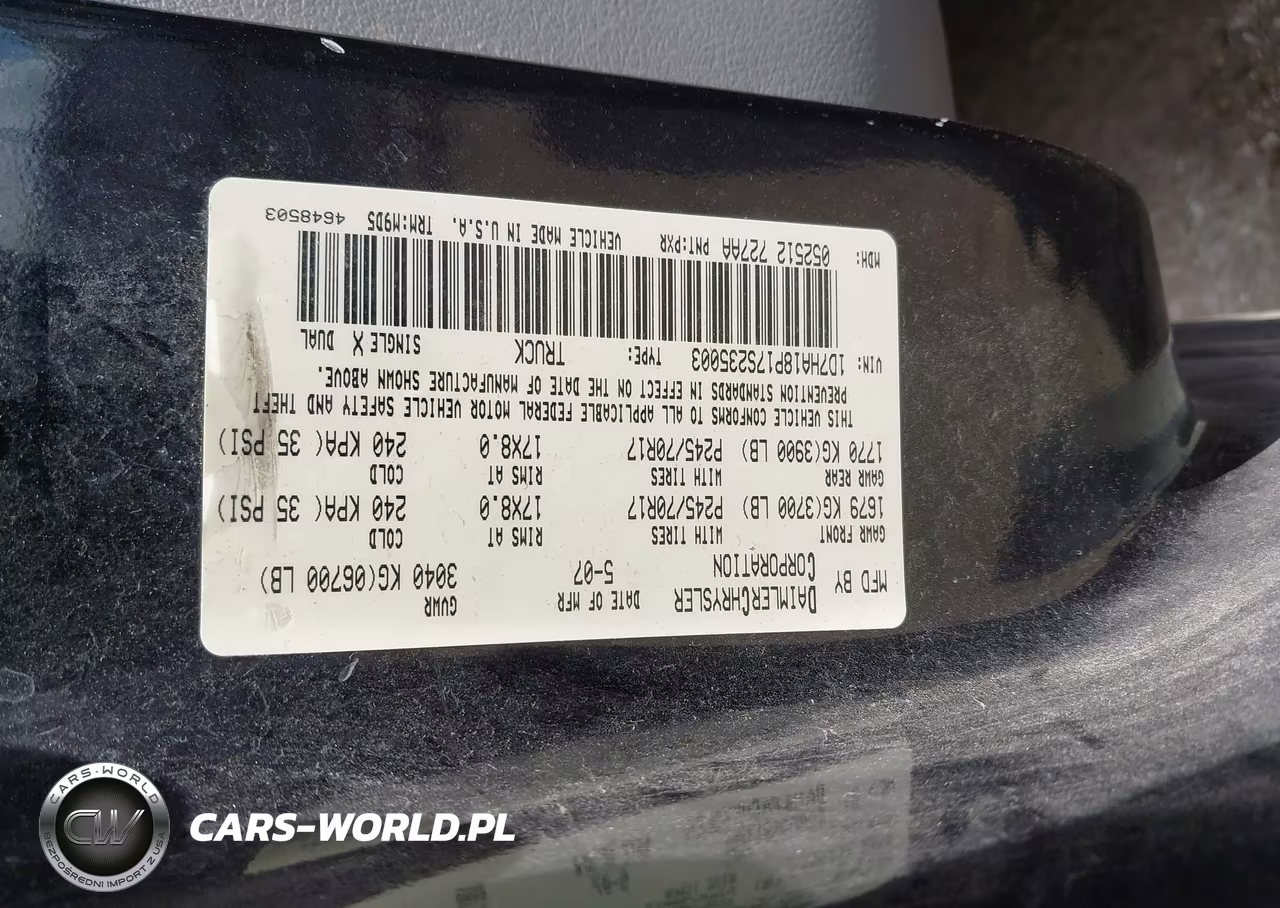 2007 Dodge Ram 1500 Slt VIN:1D7HA18P17S235003 - 9