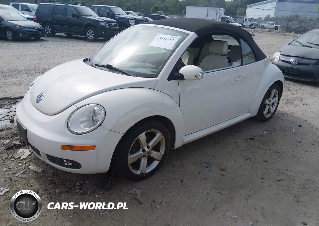 2007 Volkswagen New Beetle Triple White VIN:3VWFF31Y97M419662 - 2