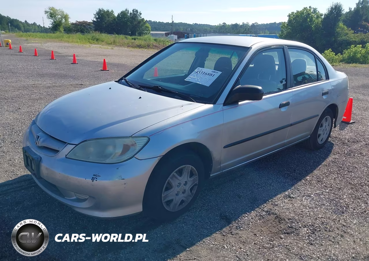 2004 Honda Civic Vp VIN:2HGES16374H580681 - 2