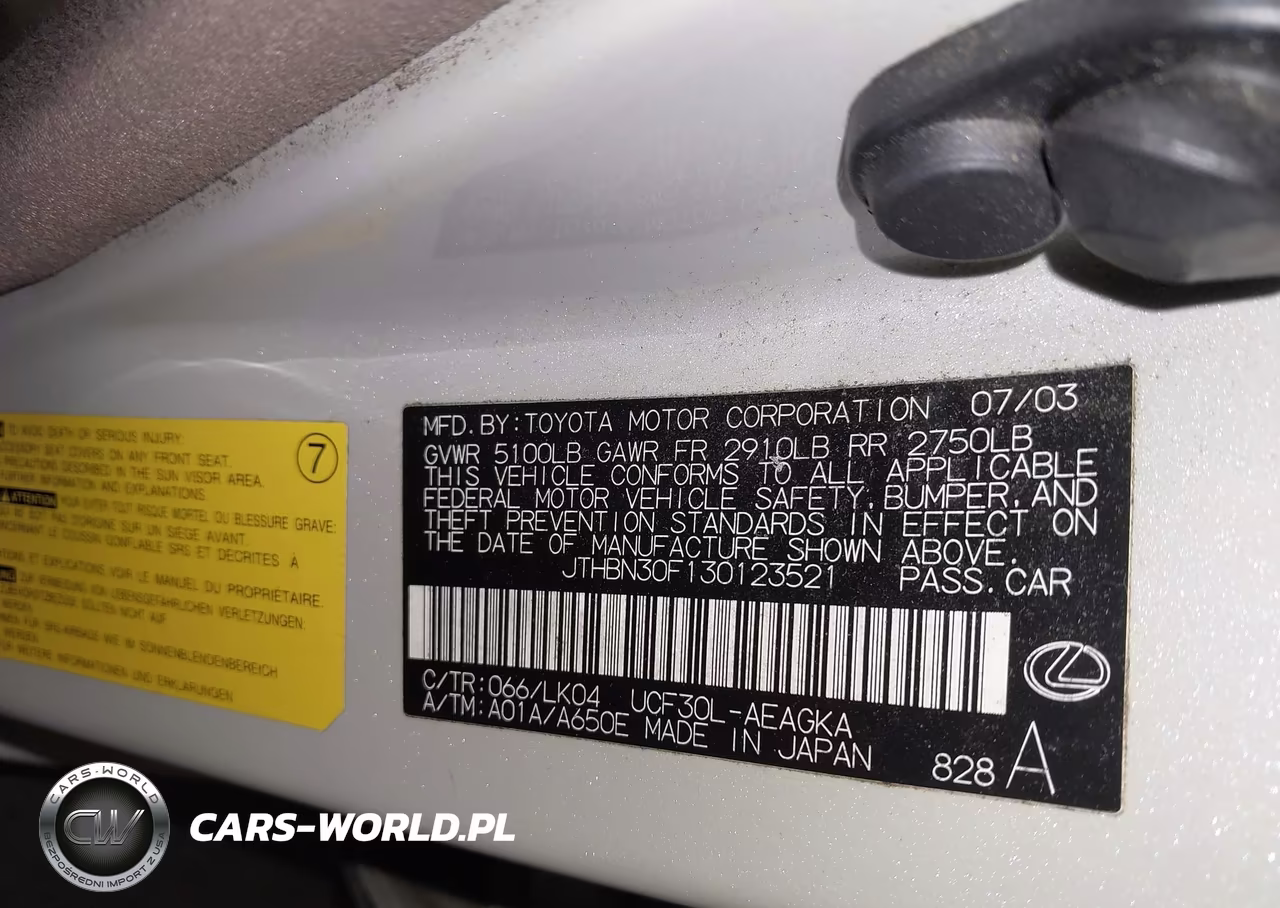 2003 Lexus Ls 430 VIN:JTHBN30F130123521 - 9