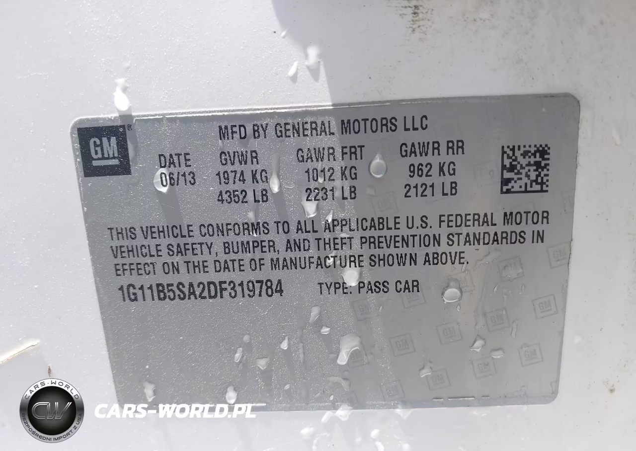 2013 Chevrolet Malibu 1Ls VIN:1G11B5SA2DF319784 - 9