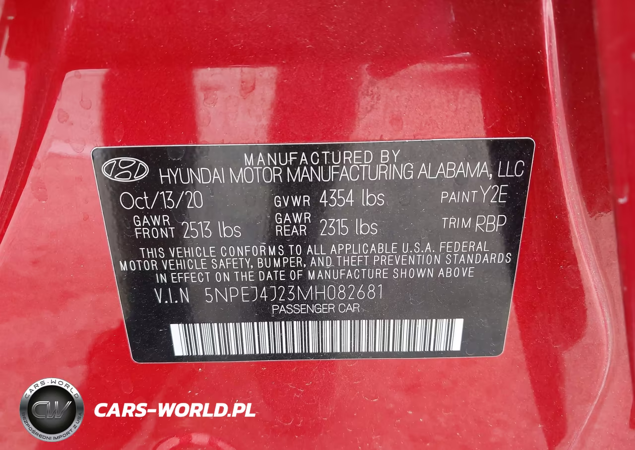 2021 Hyundai Sonata Sel Plus VIN:5NPEJ4J23MH082681 - 9