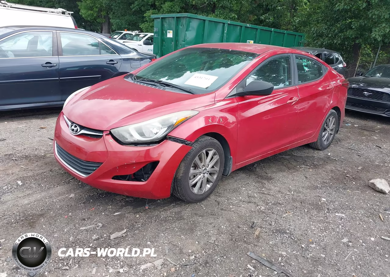 2016 Hyundai Elantra Se VIN:KMHDH4AEXGU531586 - 2