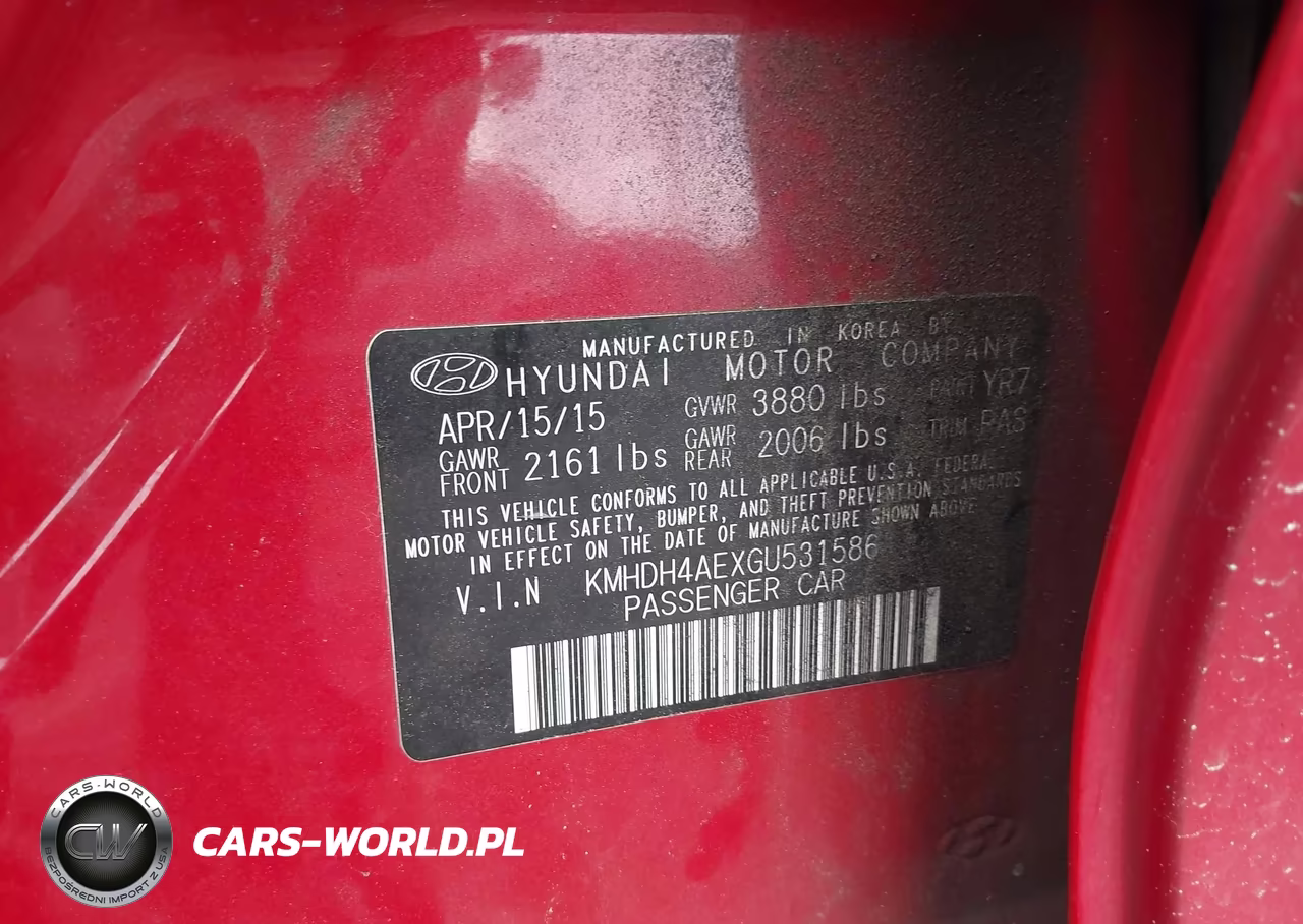 2016 Hyundai Elantra Se VIN:KMHDH4AEXGU531586 - 9