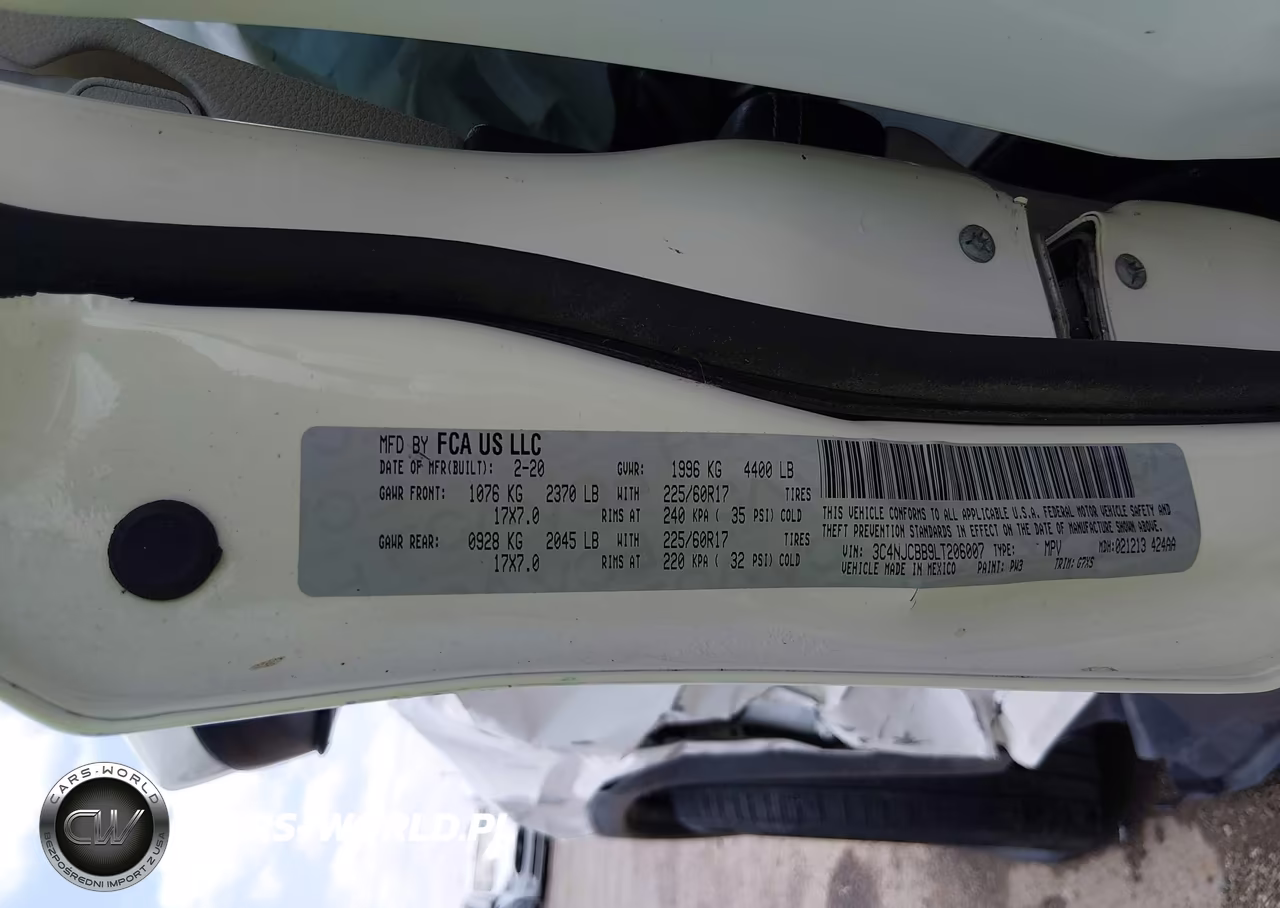 2020 Jeep Compass Sun And Wheel Fwd VIN:3C4NJCBB9LT206007 - 9