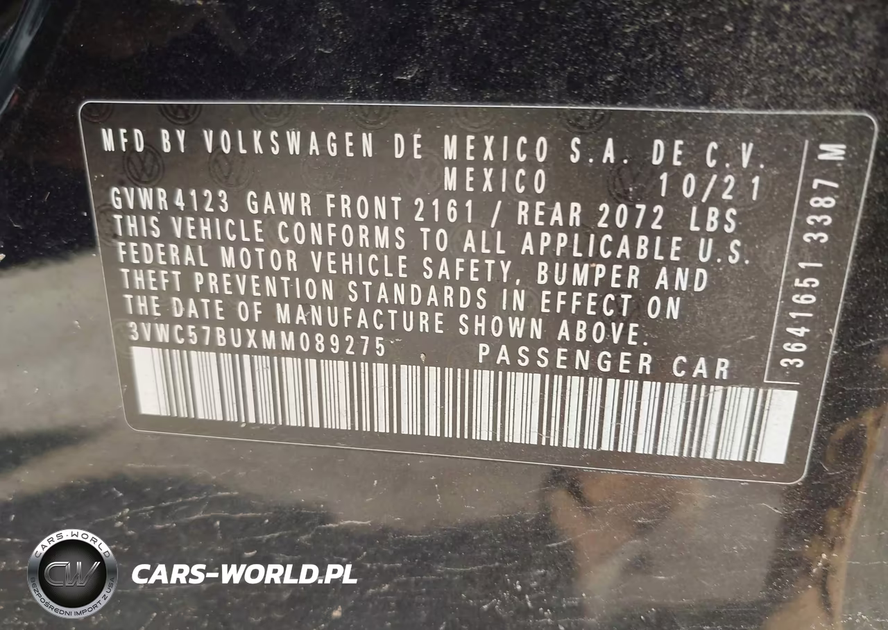2021 Volkswagen Jetta VIN:3VWC57BUXMM089275 - 9