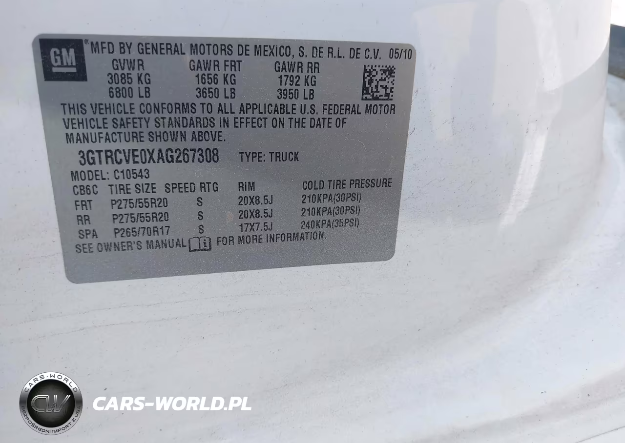 2010 GMC Sierra 1500 Sle VIN:3GTRCVE0XAG267308 - 9