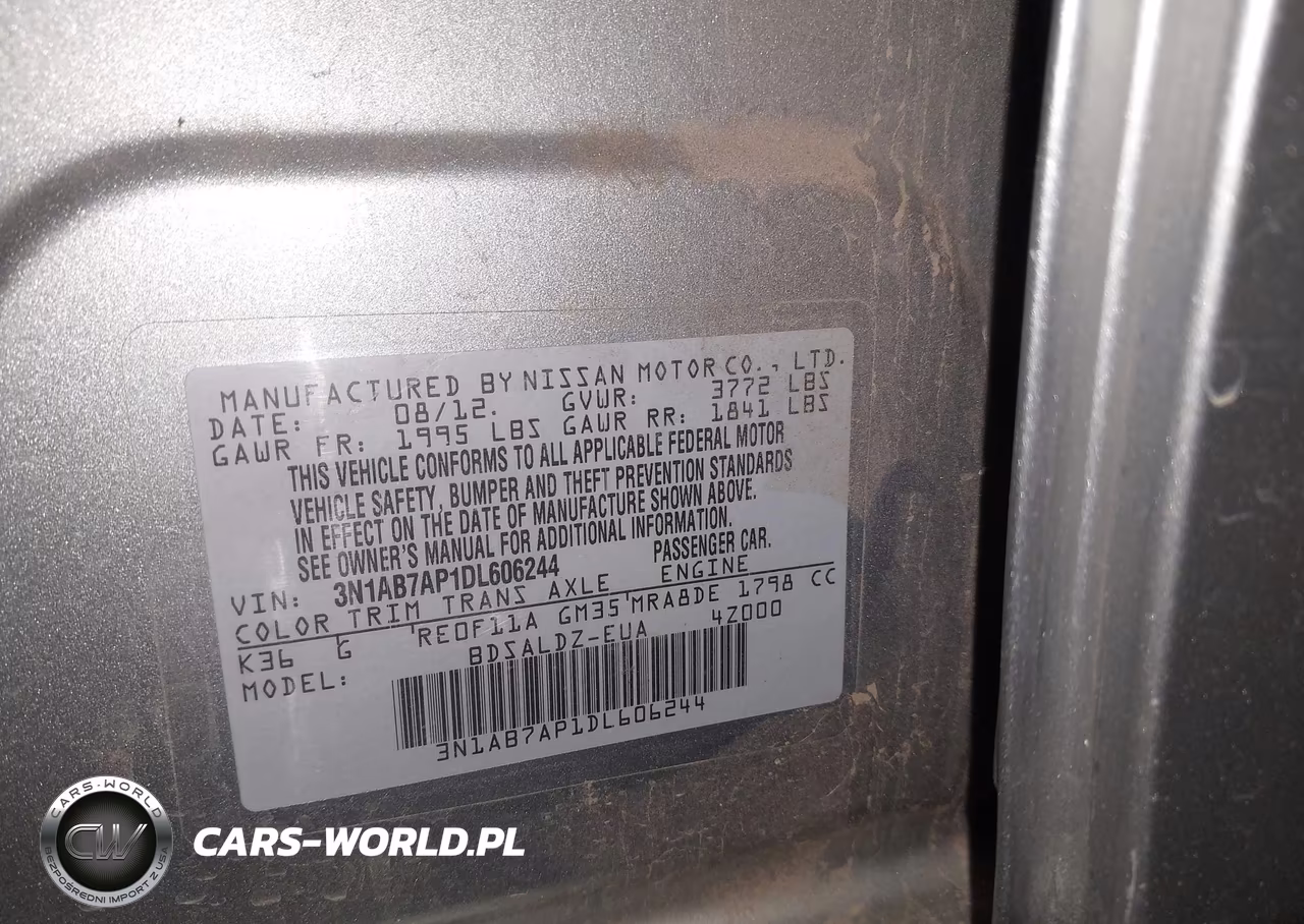 2013 Nissan Sentra Sv VIN:3N1AB7AP1DL606244 - 9