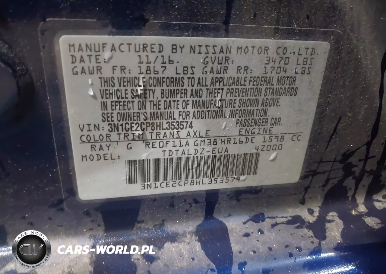 2017 Nissan Versa Note Sv VIN:3N1CE2CP8HL353574 - 9