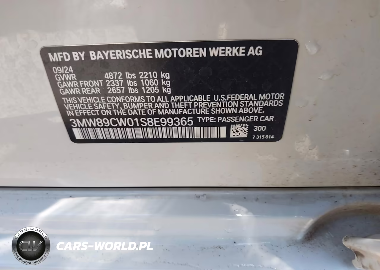 2025 BMW 330I xDrive VIN:3MW89CW01S8E99365 - 9