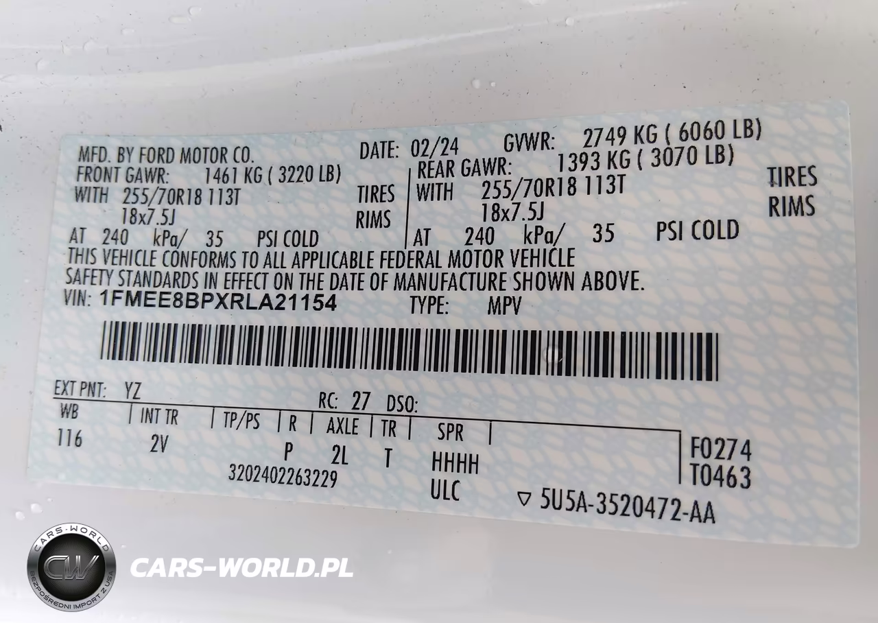 2024 Ford Bronco Outer Banks VIN:1FMEE8BPXRLA21154 - 9