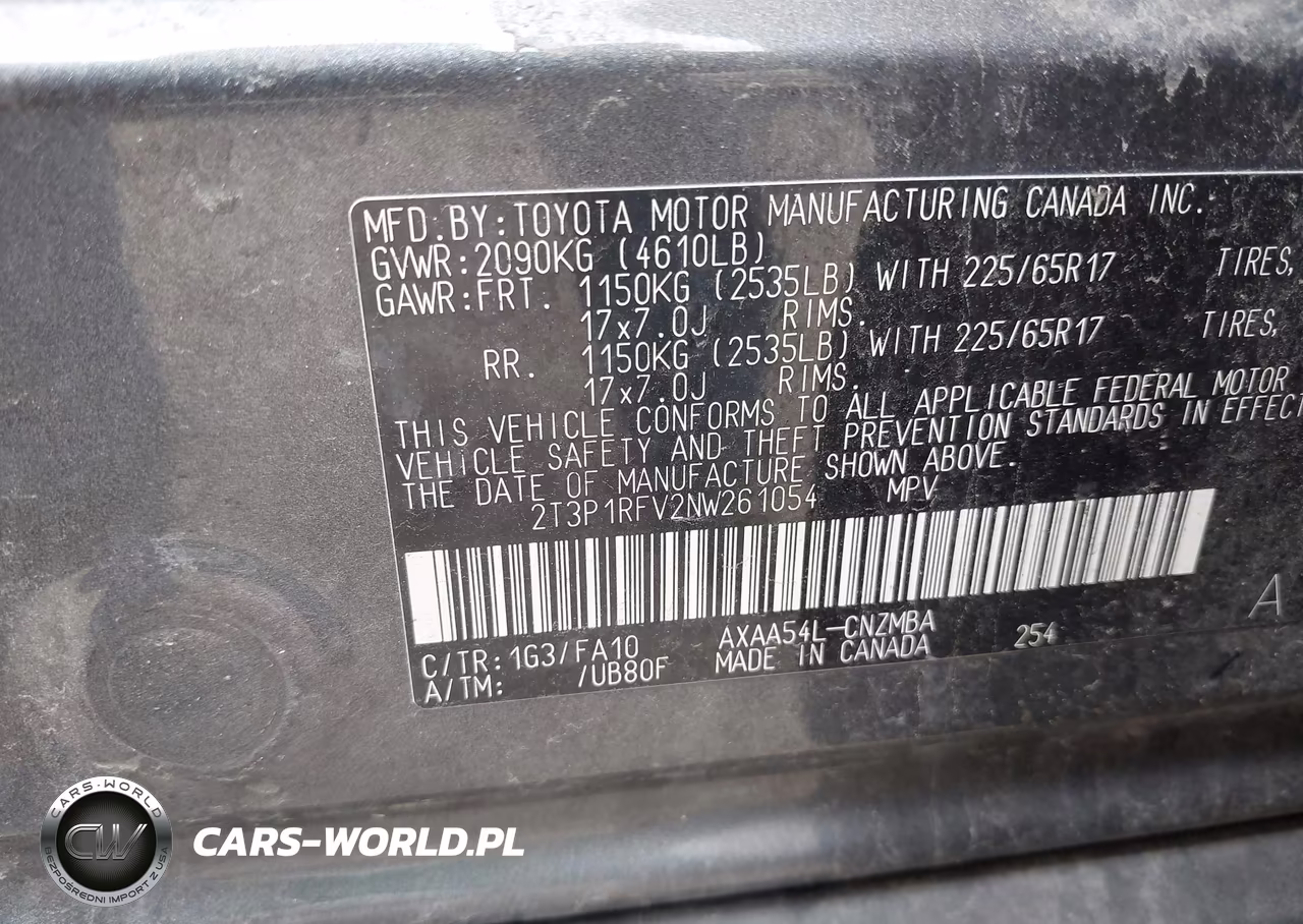 2022 Toyota Rav4 Xle VIN:2T3P1RFV2NW261054 - 9