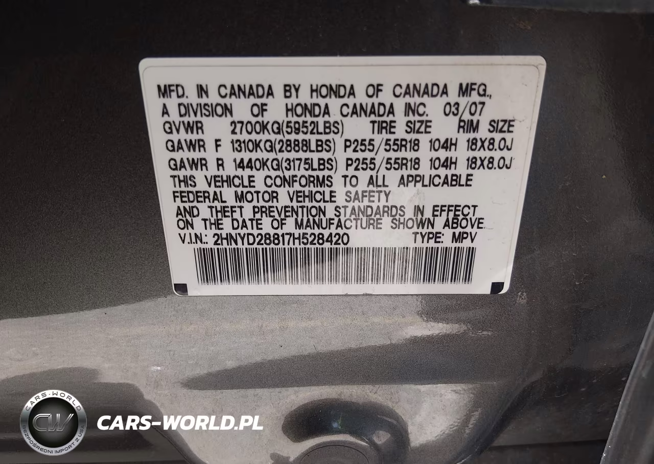 2007 Acura Mdx Sport Package VIN:2HNYD28817H528420 - 9