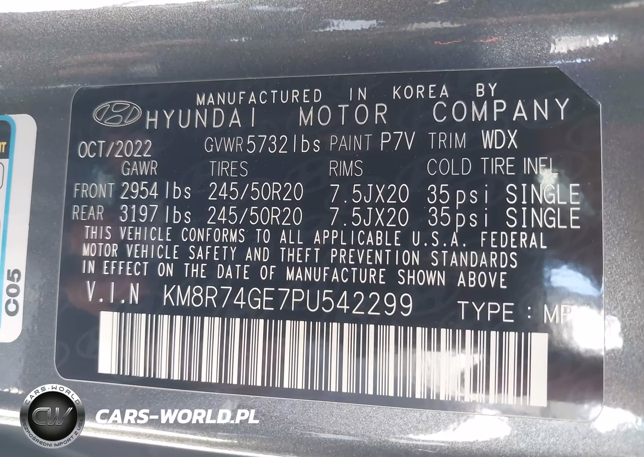 2023 Hyundai Palisade Calligraphy VIN:KM8R74GE7PU542299 - 9