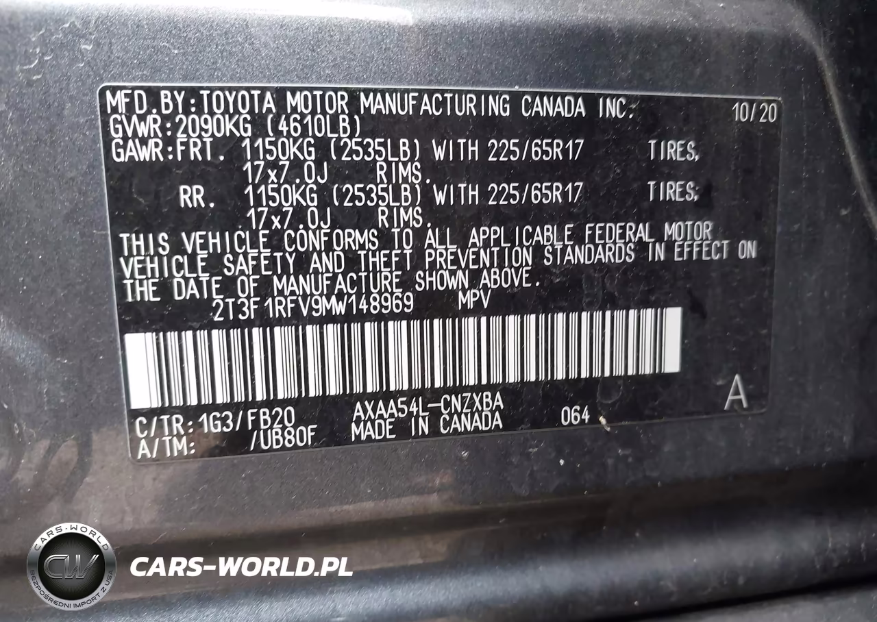 2021 Toyota Rav4 Le VIN:2T3F1RFV9MW148969 - 9