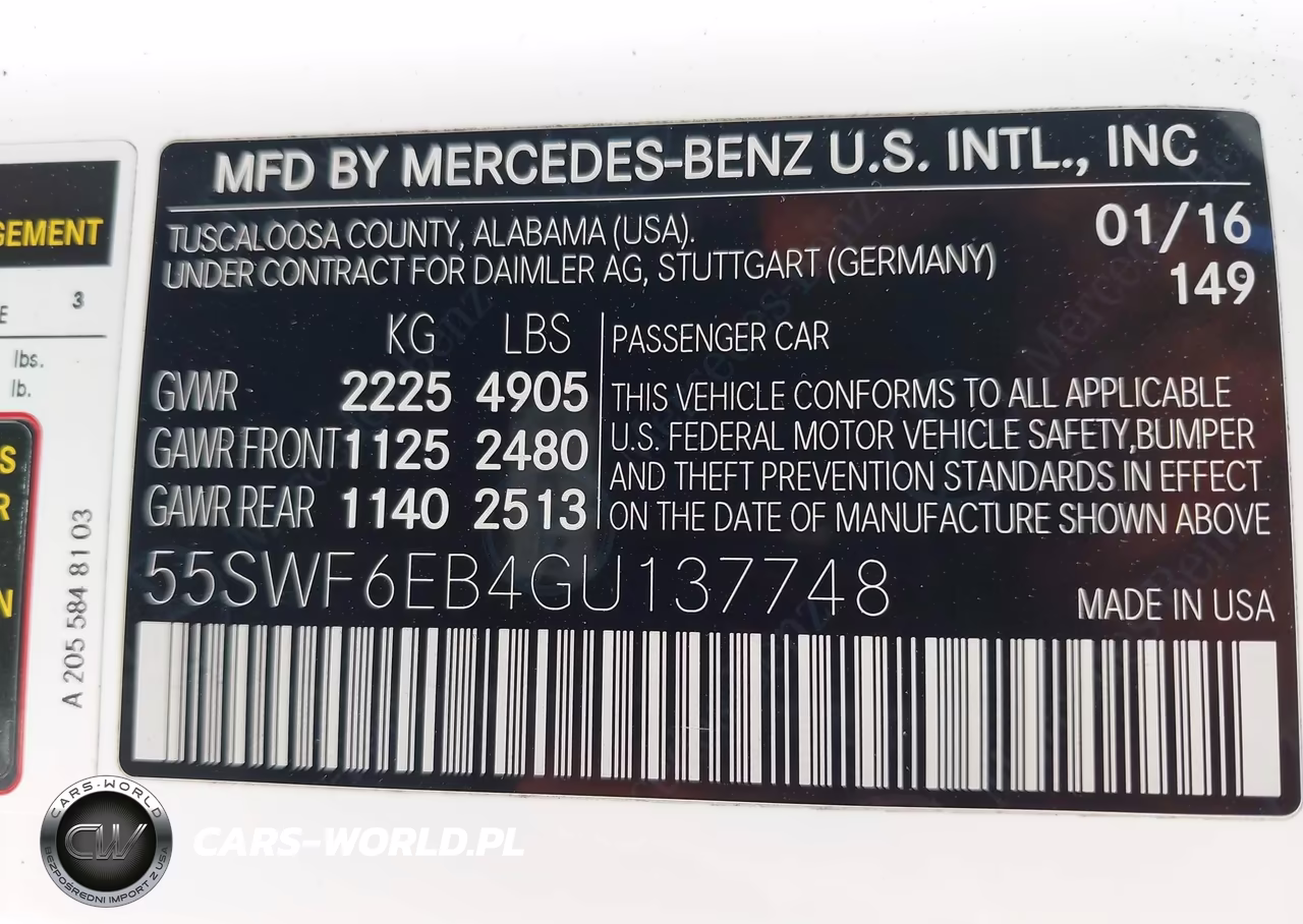 2016 Mercedes-Benz C 450 Amg 4Matic VIN:55SWF6EB4GU137748 - 9