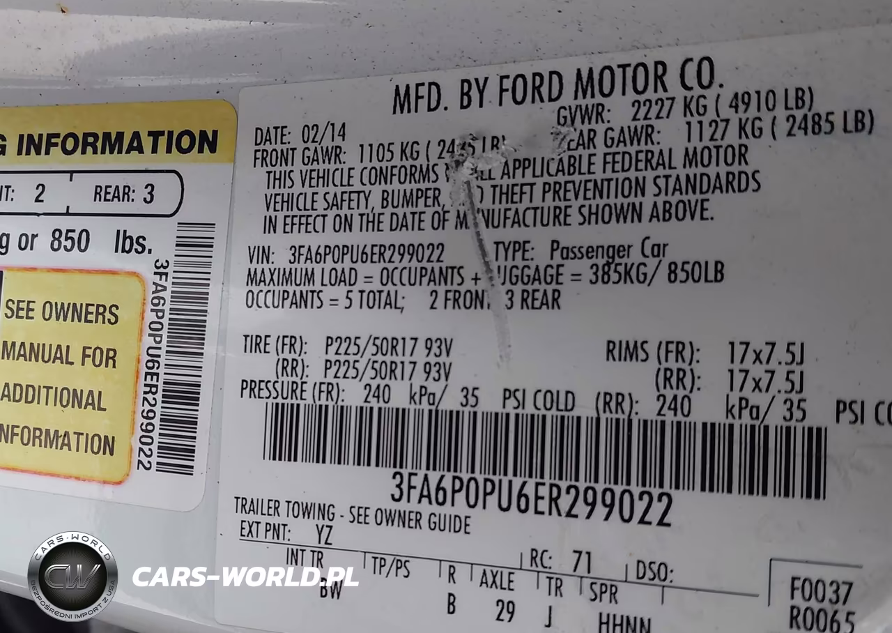 2014 Ford Fusion Energi Se Luxury VIN:3FA6P0PU6ER299022 - 9