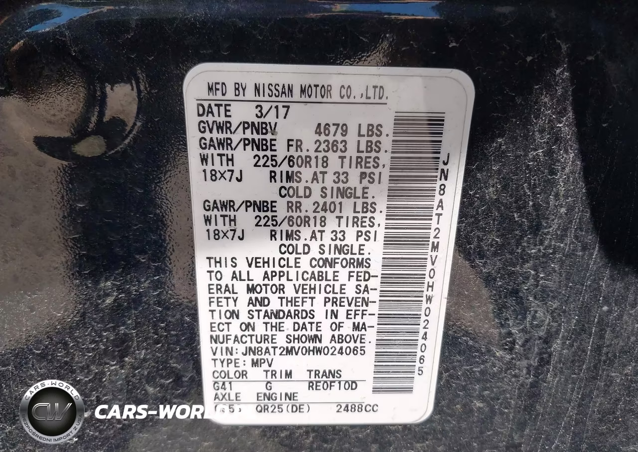 2017 Nissan Rogue Sl VIN:JN8AT2MV0HW024065 - 9