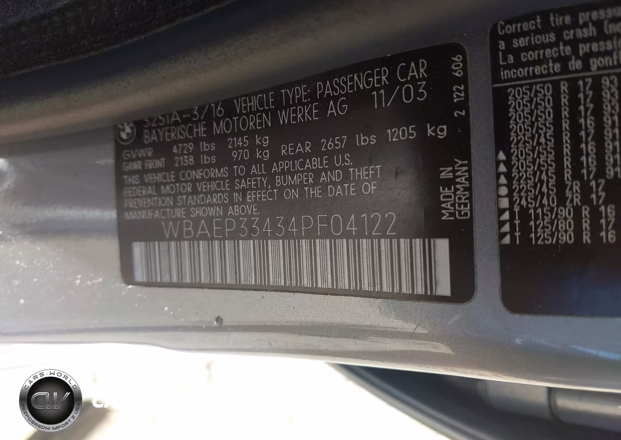 2004 BMW 325Xit VIN:WBAEP33434PF04122 - 9