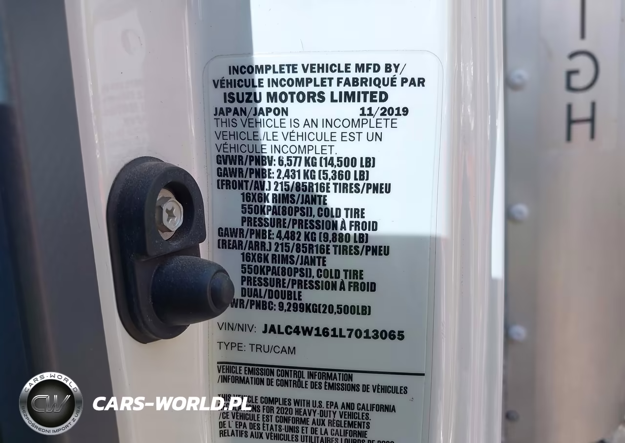 2020 Isuzu Npr Hd VIN:JALC4W161L7013065 - 8