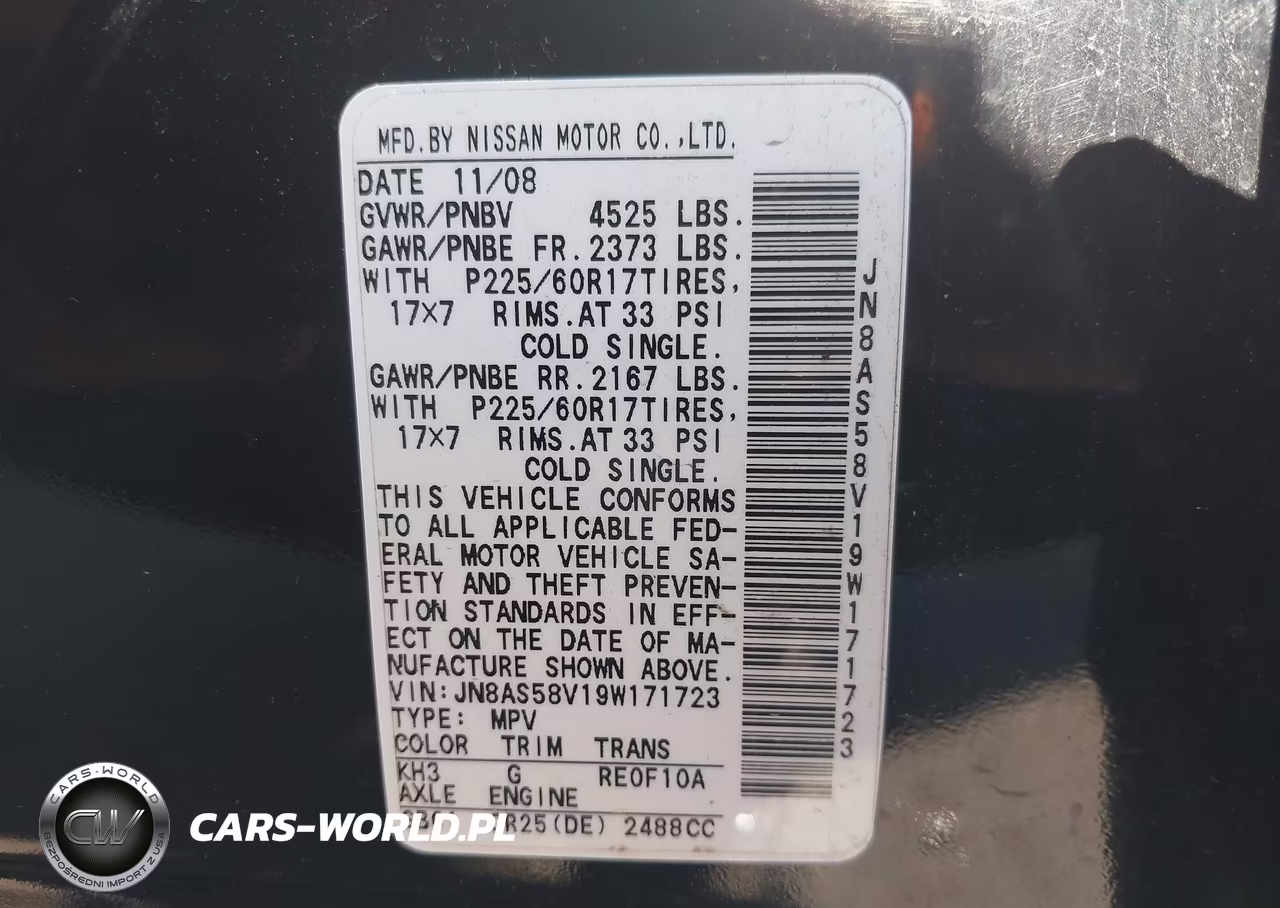 2009 Nissan Rogue Sl VIN:JN8AS58V19W171723 - 9