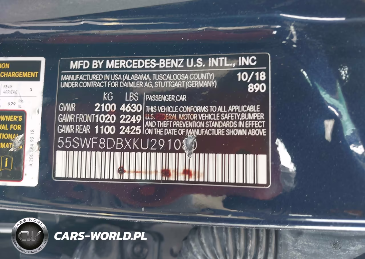 2019 Mercedes-Benz C 300 VIN:55SWF8DBXKU291080 - 9