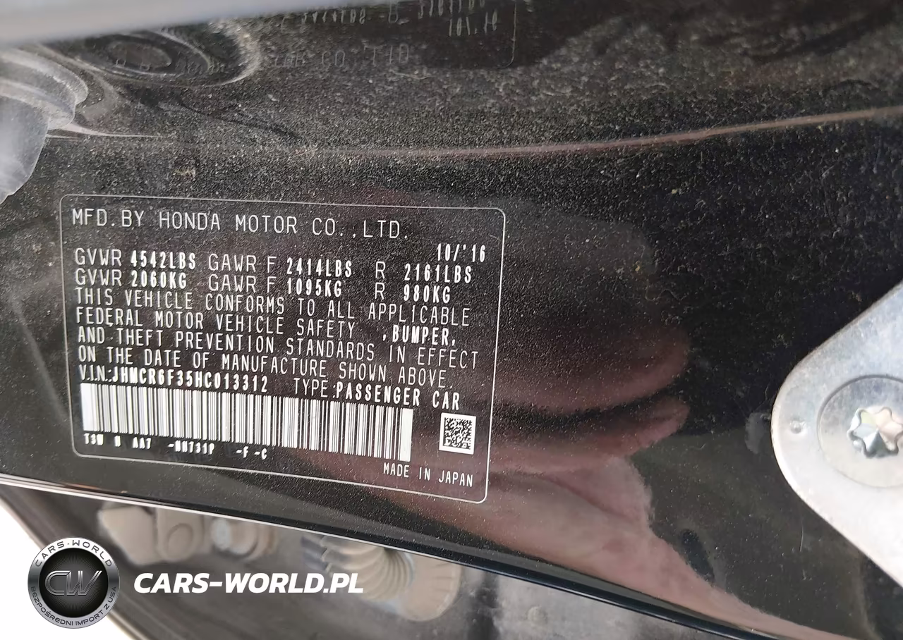 2017 Honda Accord Hybrid VIN:JHMCR6F35HC013312 - 9