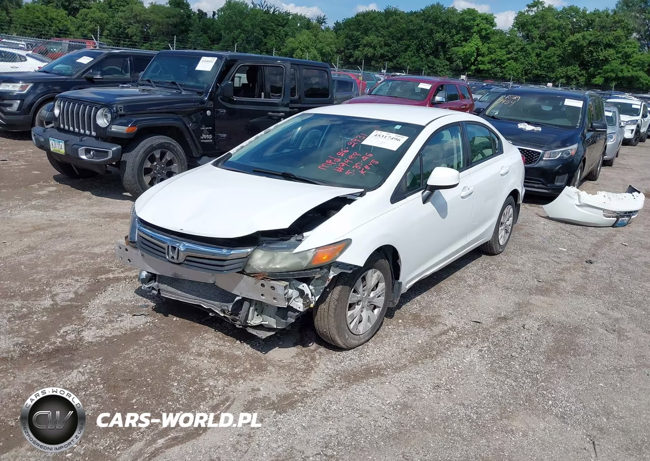 2012 Honda Civic Lx VIN:19XFB2F57CE003038 - 2