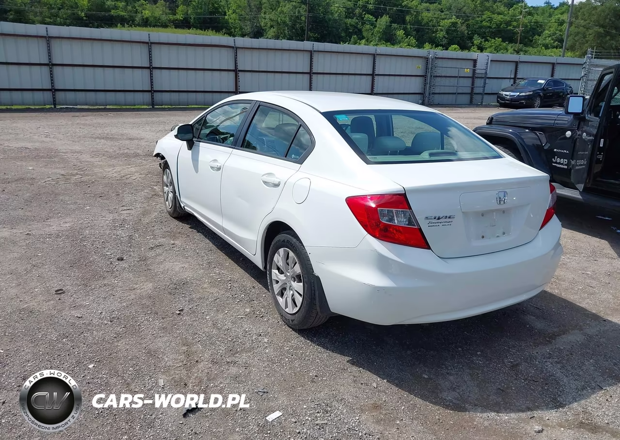 2012 Honda Civic Lx VIN:19XFB2F57CE003038 - 3